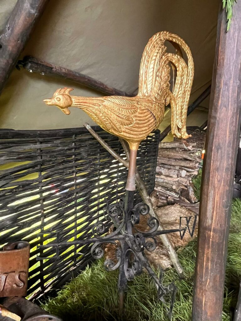 The weather vane made for Edwardian Farm BBC